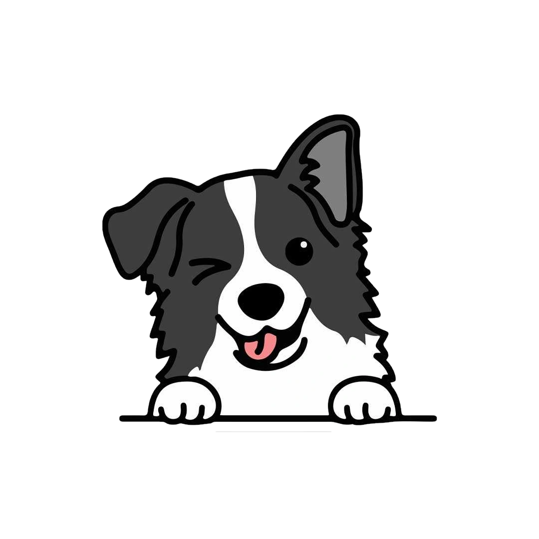 Grey puppy Sticker